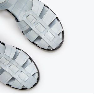 Freda Salvador - Sera Fisherman Sandal, Light Blue (Out of Stock) NEVER WORN